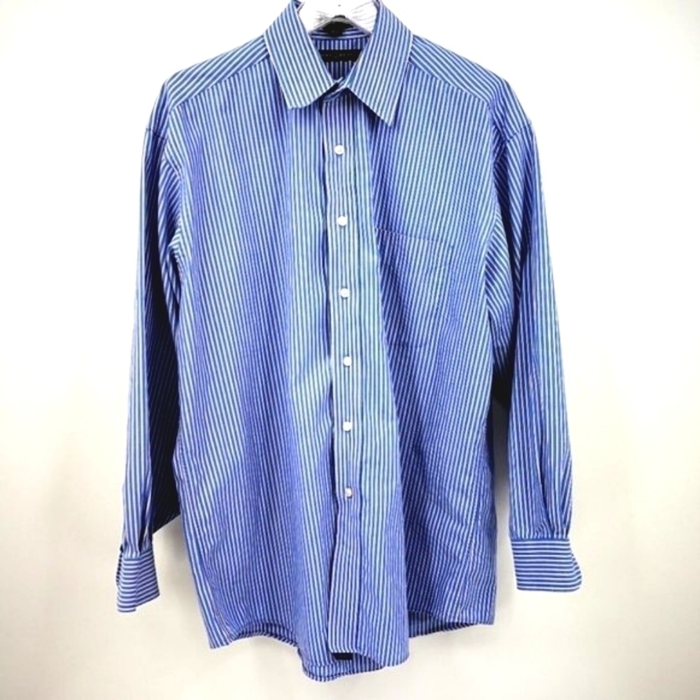 Tommy Hilfiger Men's 15 1/2 (32-33) Polo Vintage Causal Button Down Stripe Shirt - Picture 3 of 9
